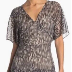 AllSaints Zebra Print Mini Dress SZ 4